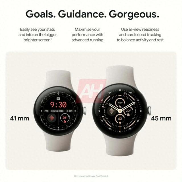 Google Pixel Watch 3 宣傳圖泄露 更多細(xì)節(jié)曝光